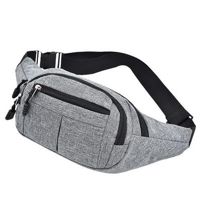 Men Women Waist Bag Casual Fanny Pack Purse Large Phone Belt