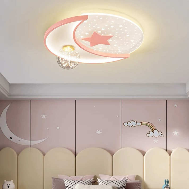 儿童房led吸顶灯卧室书房北欧男孩女孩创意个性现代中山灯具厂家