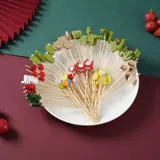 Одноразовые фруктовые палочки, бамбуковые палочки, фруктовые вилки, художественные зубочистки, коктейли, бутерброды, гамбургеры, засахаренные ягоды, шашлыки