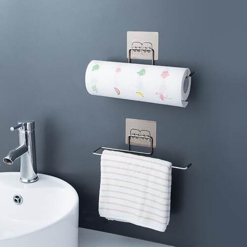 No-drill disposable lazy cloth rack, dishcloth paper towel h