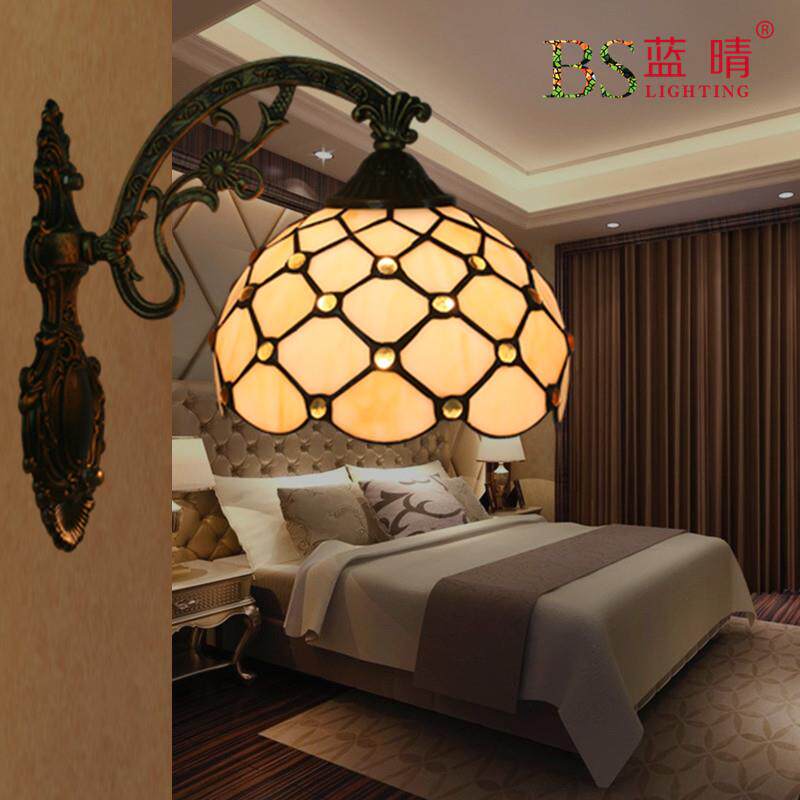 蒂壁灯卧室床头灯欧式简约客厅餐厅书房阳台楼梯门厅过道壁灯