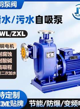 不锈钢污水自吸泵0泵ZW10-YPE2自0P无堵塞吸排污耐腐蚀自吸污5水