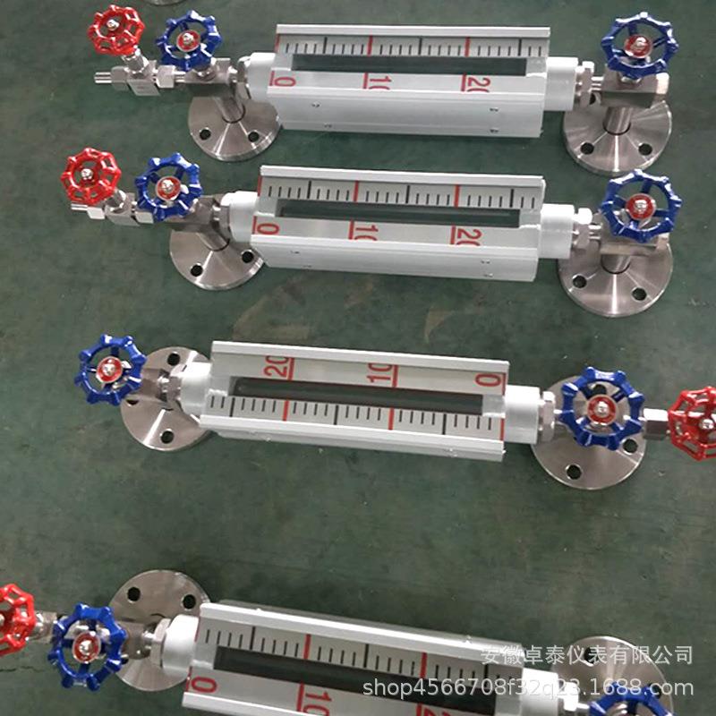 厂家供应双色石英管液位计 UHZ-58带光柱显示磁翻板液位计