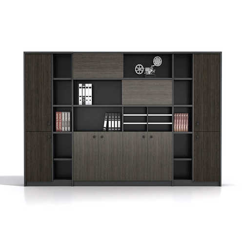 佛山家具办公室文件柜简约书柜木质资料档案柜子老板桌背景柜组合