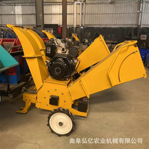 果园小型移动式葡萄枝秸秆粉碎机绿化园林枯枝树木打碎机粉碎机