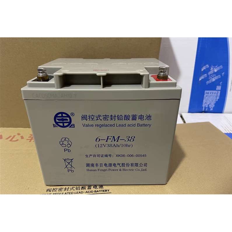 丰日蓄电池6-FM-38 12V38AH直流屏 UPS EPS电源光伏发电专用电瓶