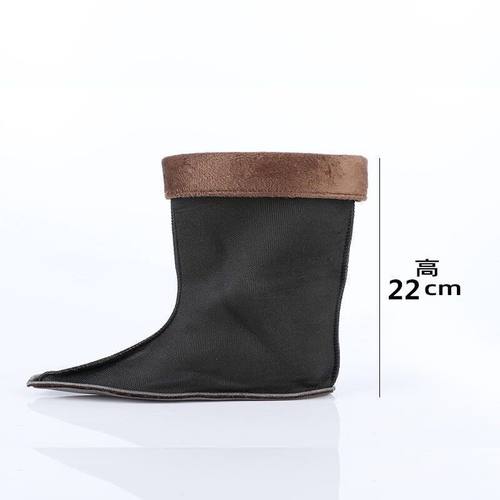 雨鞋里面的内胆内衬男士加绒防寒可拆柔软中筒钓鱼工作通用棉靴