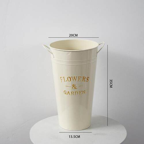 门口雨伞收纳桶鲜花插花桶铁皮桶大花瓶落地桶美式抱抱桶神器泡花
