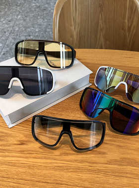 大框户外骑行运动墨镜男女夜间徒步防风护目镜登山炫彩跑步眼镜