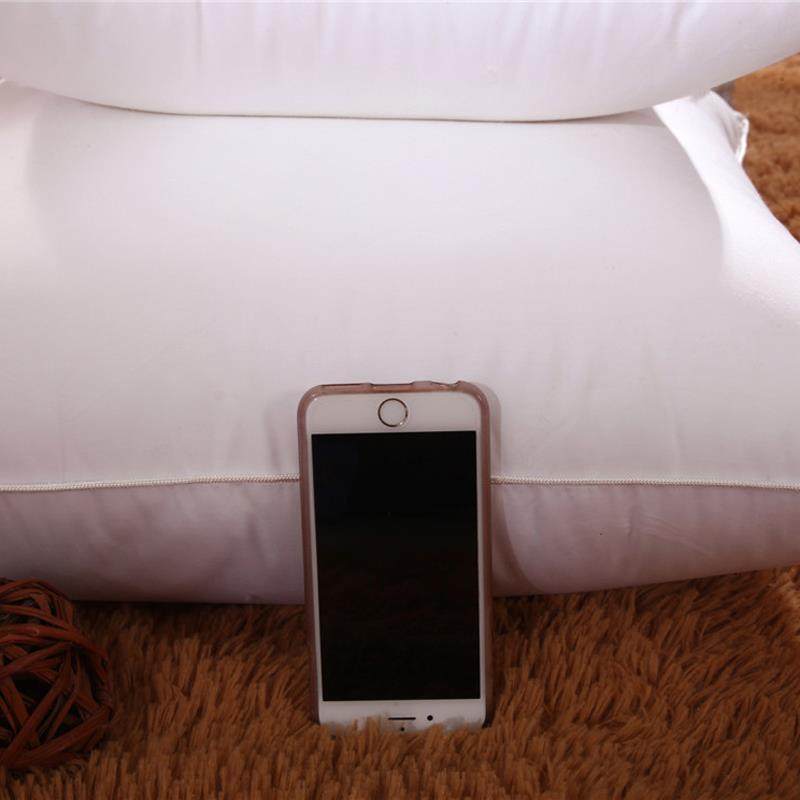 高档全棉抱枕0芯靠垫方枕芯头芯40*407*70CM羽丝绒饱满 一到对装