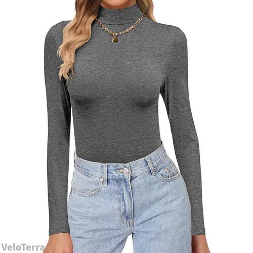O 39636 Women's Long Sleeve Bodysuit 豹纹连体衣