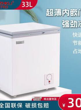 东之开立迷你节能冷冻冷藏冰柜家用保鲜卧式车家两用车载冰箱