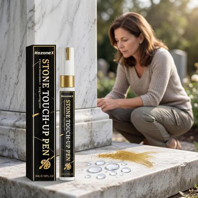 HozoneX Gold Stone Repair Pen - For Tombstone Inscriptions,