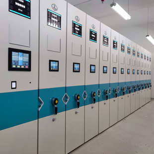 振越广东密集架厂家直销移动手摇式 档案柜库房智能电动档案密集柜