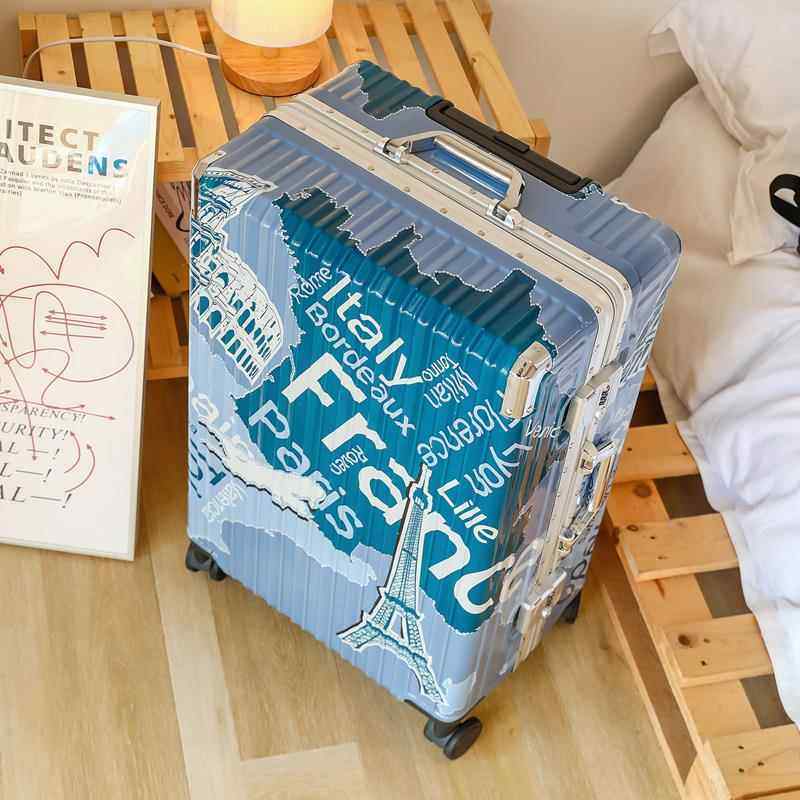 正品高颜值日系行李型女拉杆箱小男铝箱框20旅行箱加厚密码皮箱子,箱包皮具/热销女包/男包,旅行箱,淘宝优惠券,粉丝福利购,淘宝优惠卷