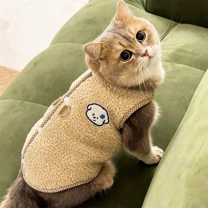 【加绒加厚】冬季猫狗保暖马甲羊羔毛衣服猫咪秋冬加厚背心宠物