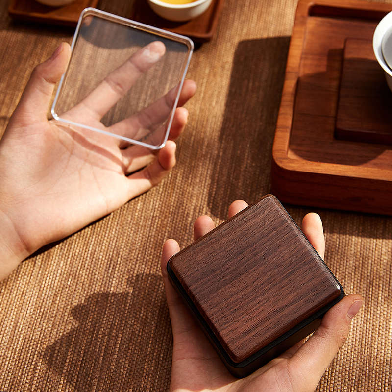 实木小型茶叶秤电子秤专用茶称电子量茶高精准克秤家用咖啡计时秤