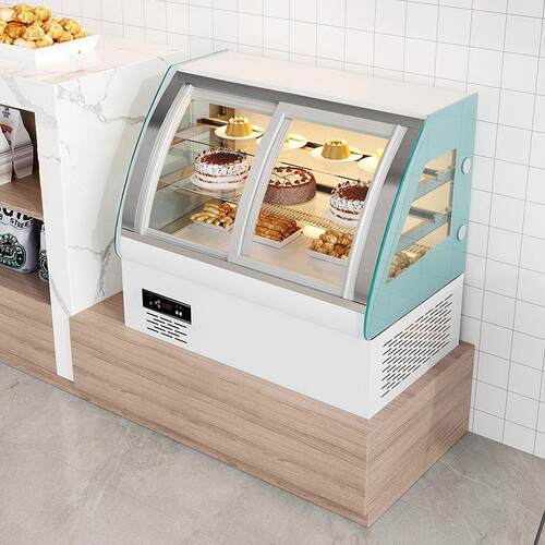 更换方法蛋糕柜水果熟食甜品展示柜冷盘冷藏保存柜商用桌面前门风