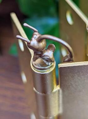 跨境新品创意树脂工艺品门页夹铰链亚马逊爆款铰链ins风动物摆件