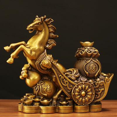 铜马摆件马上发财到马上厅财福办OPI到家居摆设客装饰马成功公室