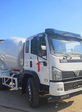 东风搅拌车工程运输车白色水泥砂浆搅拌车国五货车