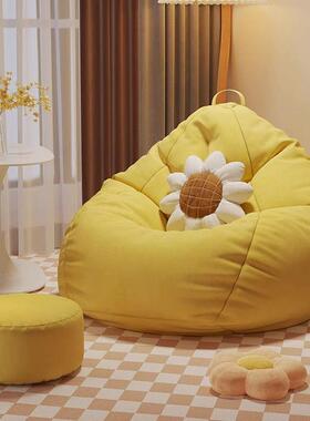 懒人发袋卧室榻榻米阳沙台窗久坐舒适a123456沙发小户豆型可睡可