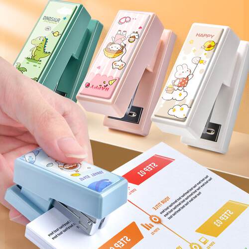 Cartoon Mini Stapler, Small and Portable, Affordable for Stu