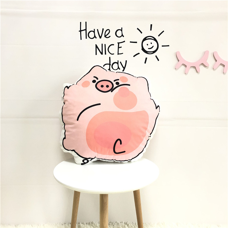 ft可爱卡通小猪抱枕床头沙发靠垫办公椅子护腰靠背垫子飘窗装饰靠,居家布艺,靠垫/抱枕,淘宝优惠券,粉丝福利购,淘宝优惠卷