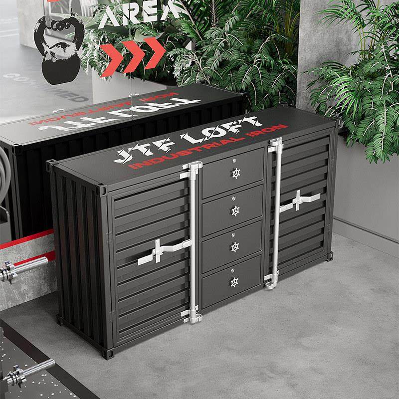 旧铁坊工业风置物柜餐边柜个性创意斗柜复古集装箱柜子收纳储物柜,住宅家具,餐边柜,淘宝优惠券,粉丝福利购,淘宝优惠卷