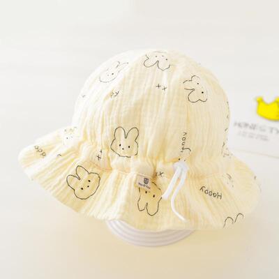 新生儿婴儿帽子宝宝春秋碎花帽子