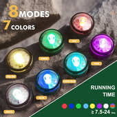 新款 IPX7防水充电LED发光狗狗吊坠夹子硅胶绑带两用宠物警示