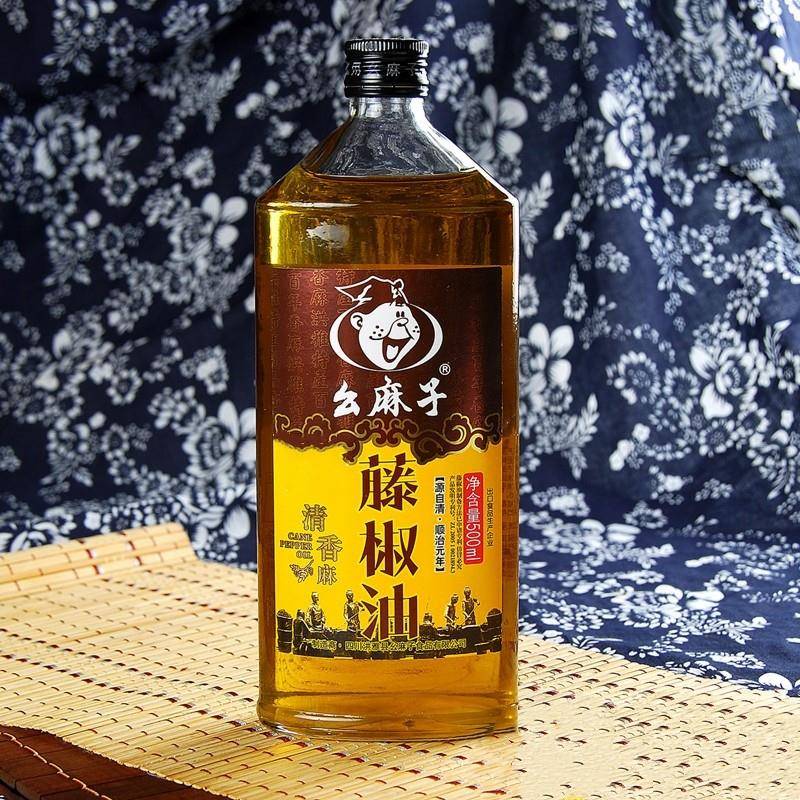 幺麻子藤椒油500ml花椒油腾椒油特麻 麻油 麻得倒四川特产吆麻子