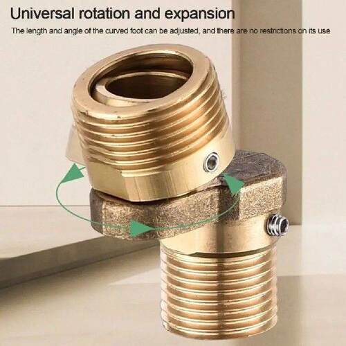 Copper Angled Curved Foot Angle Adjustment Wall Mounted