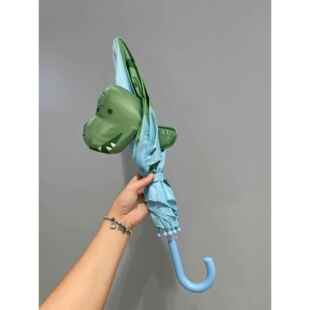 立体恐龙儿童雨伞兔子鲨鱼雨伞长手柄晴雨伞遮阳伞防雨卡通小雨伞