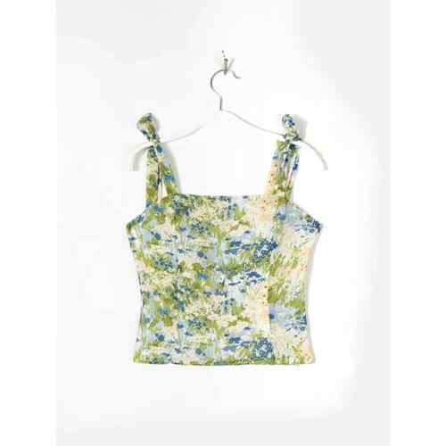 Women's floral print camisole vest top