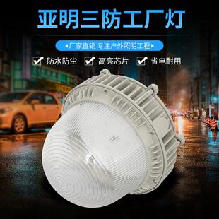 亚明三防LED工厂灯200W加油站电厂发电站防爆灯钢铁厂防水防尘灯