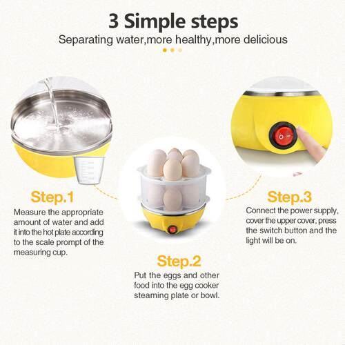 hg large size 7 egg steamer,automatic power off egg cooker