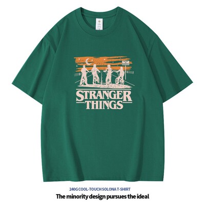 怪奇物语Stranger Things vintage复古风短袖T恤男女宽松纯棉上衣