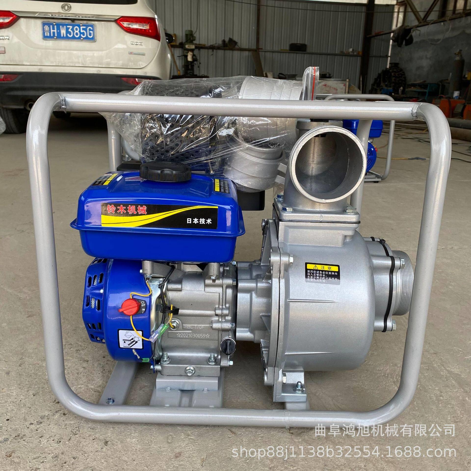 双缸汽油机15kw抽水泵 186F动力清水泵大流量农用灌溉抽水机