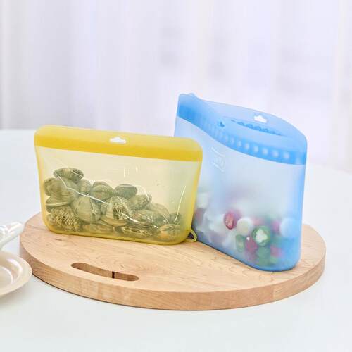 韩国SalleMa铂金硅胶袋密封防漏山姆分装袋备餐保鲜袋冷冻收纳袋