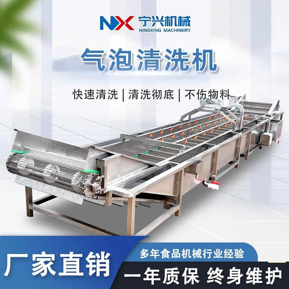 商用果蔬气泡清洗机小龙虾喷淋式清洗设备辣椒韭菜苹果清洗机器