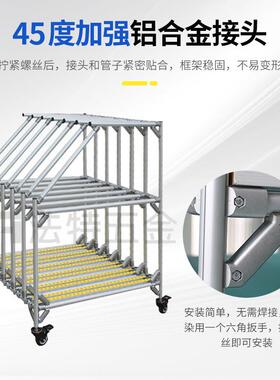547厂家物合金货架料装配分拣流利式仓储货第架三代精益铝管货架