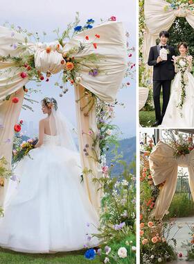 蝴蝶结之门 拍照道具网红装饰打卡婚庆派对活动布置节日场景花艺