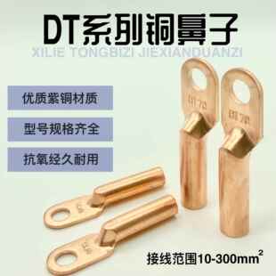 DT16平方35镀锡70铜鼻子95接头120接线端子185线鼻子150铜线耳240