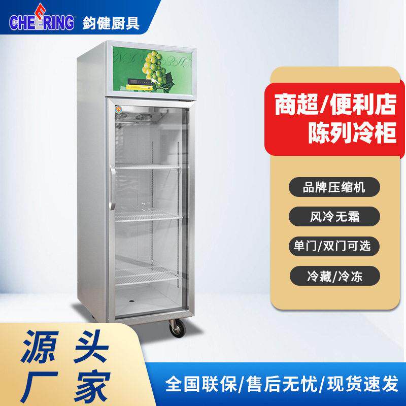商用立式保鲜展示柜风冷冷藏冷冻柜超市便利店饮品水果陈列冰柜