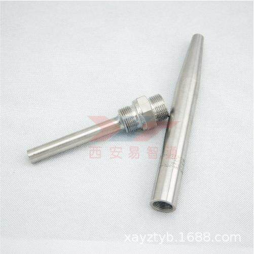 温度套管报价热电阻温度保护套钛材Ti整体钻孔螺纹连接