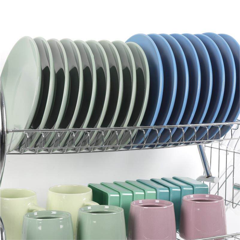 厨房置物架落地多层储物沥水碗碟架三层放碗餐具收纳碗架用品