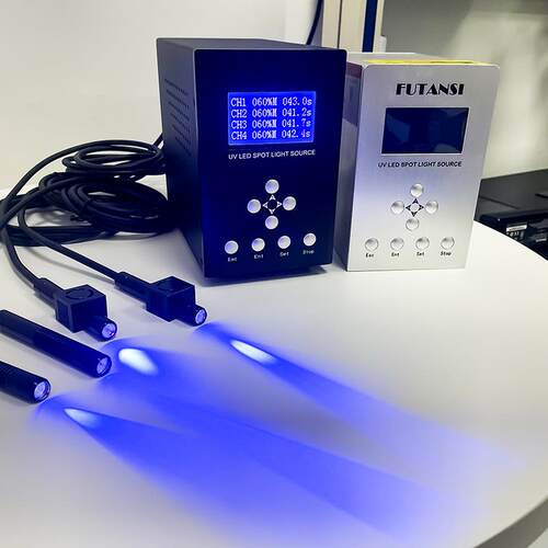 复坦希多通道uvled点光源365nm胶水led点光源小型点胶uv固化灯