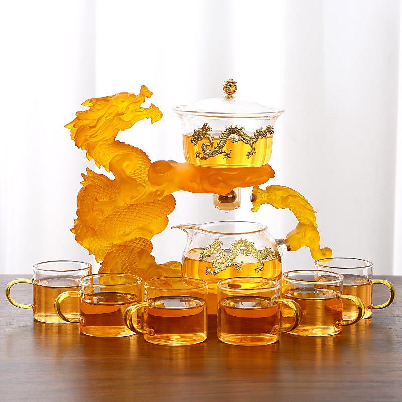 2025新型自动茶具家用高端无障碍豪华懒人茶壶功夫茶具玻璃茶具
