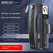 邦臣全自动家用智能电子锁可视猫眼指纹锁防盗门人脸识别密码 锁